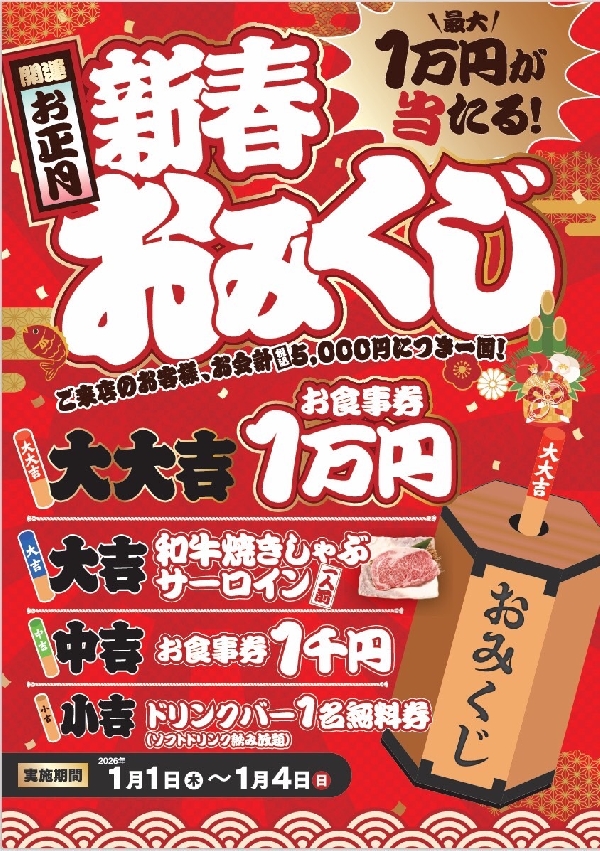 お正月新春おみくじ