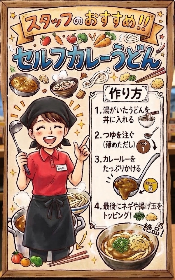セルフカレーうどん！！